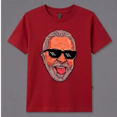 Camiseta Lula Thug Life — estampa frontal